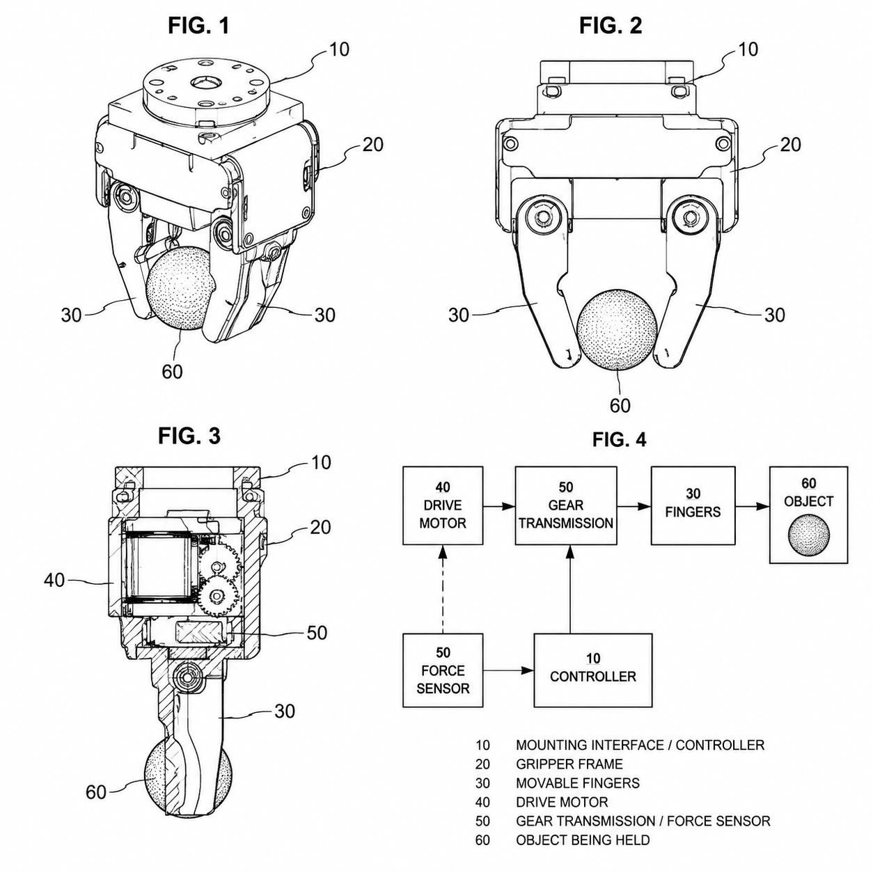 Functional configuration patent drawing example